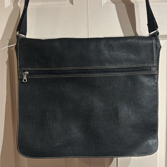 GAP Laptop Satchel Faux/Vegan Leather Expandable - Picture 2 of 14
